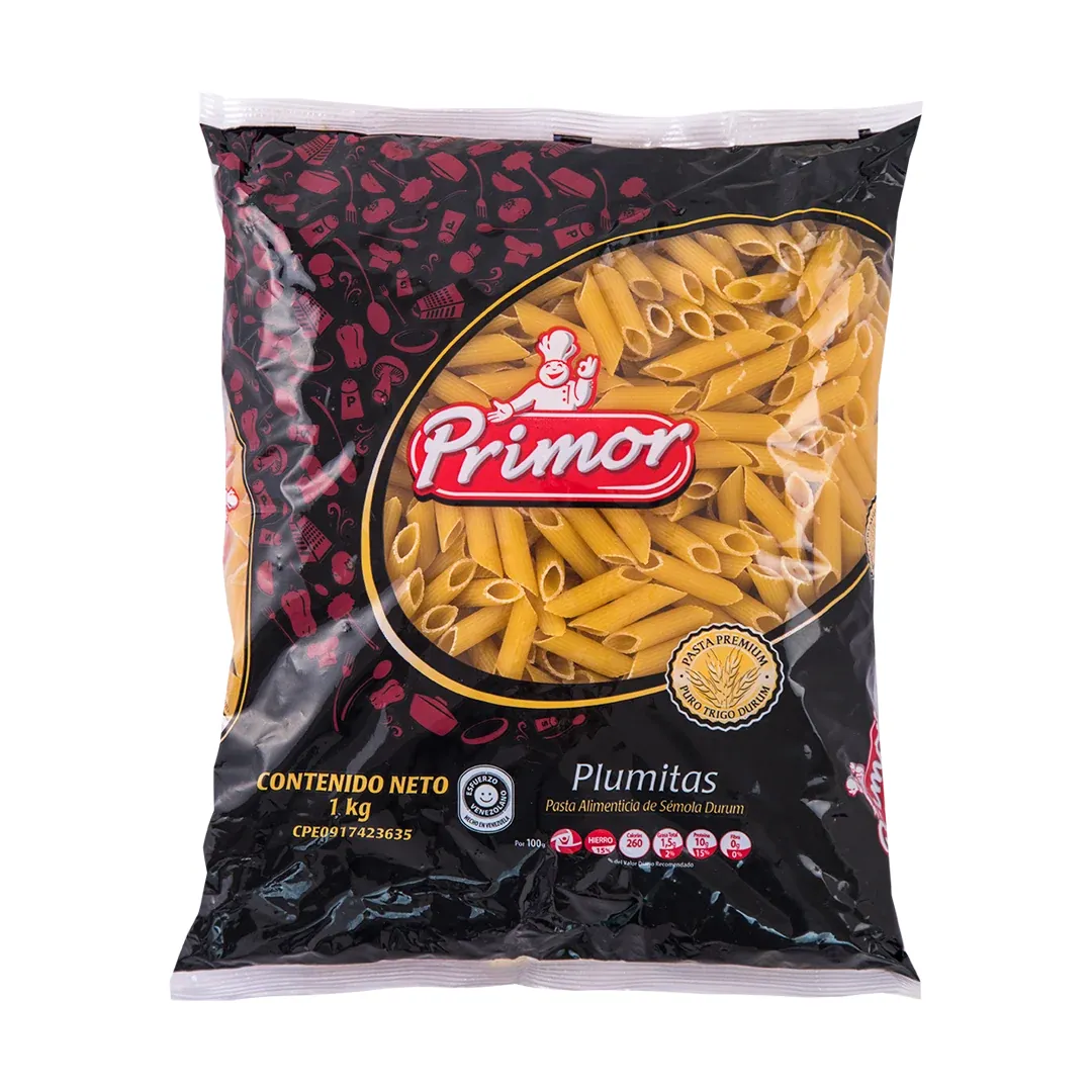 PASTA CORTA PLUMITAS 1 KG x 12 Uds (E)
