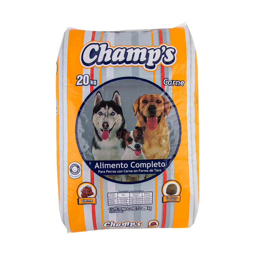 CHAMPS PERRO CARNE TACO 20 KG x 1 Uds.