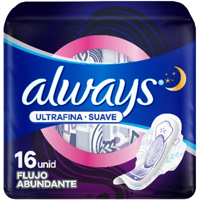 ALWAYS TOALLAS ULT SUAVE NOCHE 87 G x 12 Uds.