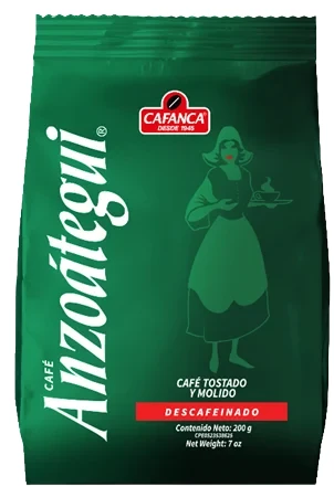 ANZOATEGUI CAFE DECAF 200 GR x 10 Uds.